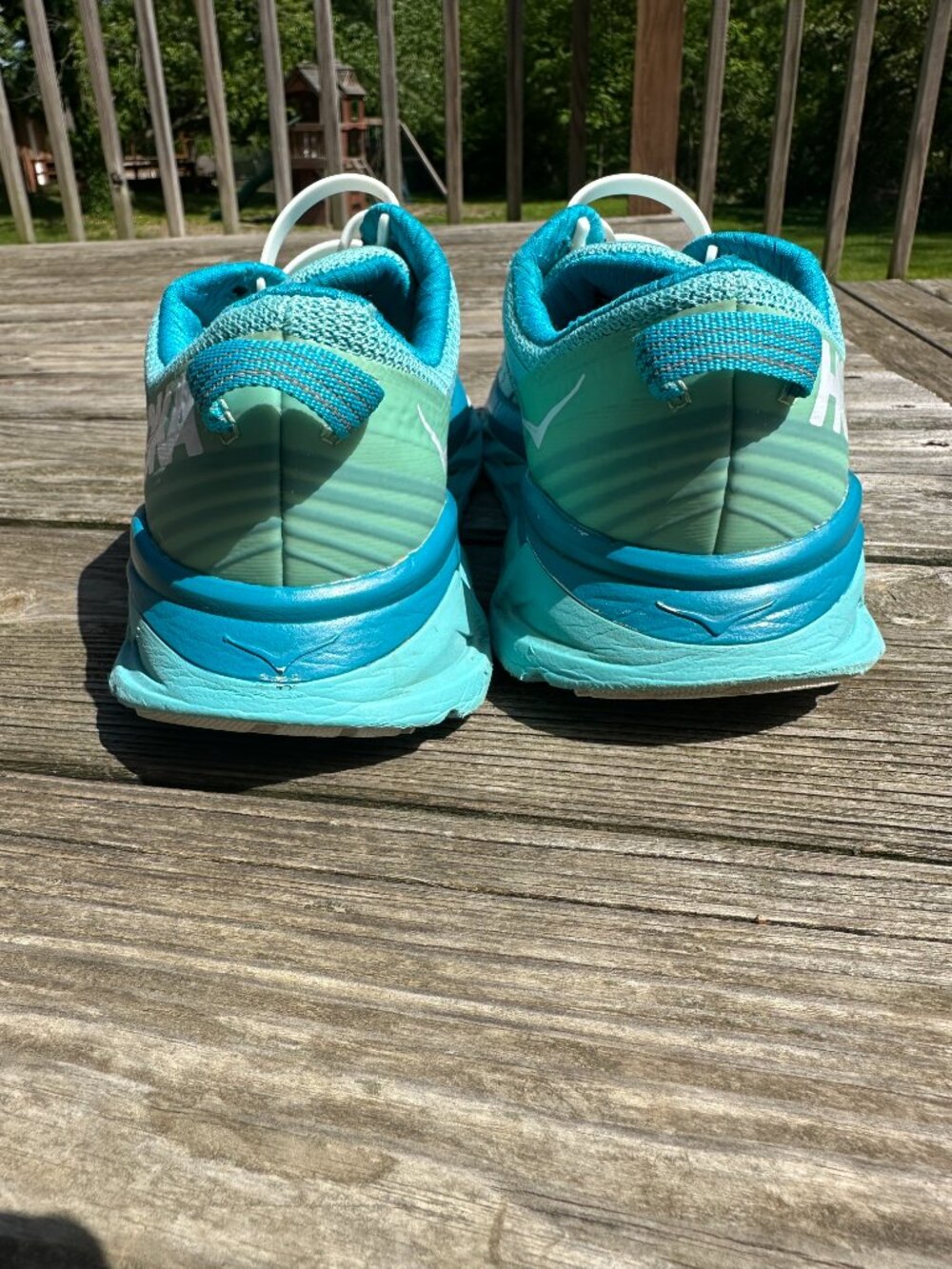 Hoka Arahi 4 Running Shoes Womens Size 8.5 D Blue Sneakers Tennis Shoes Wide - Picture 9 of 11